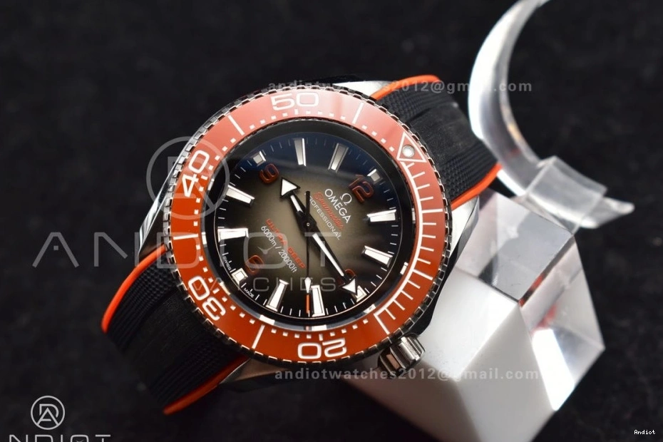 Edition on Ceramic Rubber A2824 Dial SS Gray 1:1 Black Orange 6000M Bezel Strap Deep Seamaster Ultra Best TF 1229